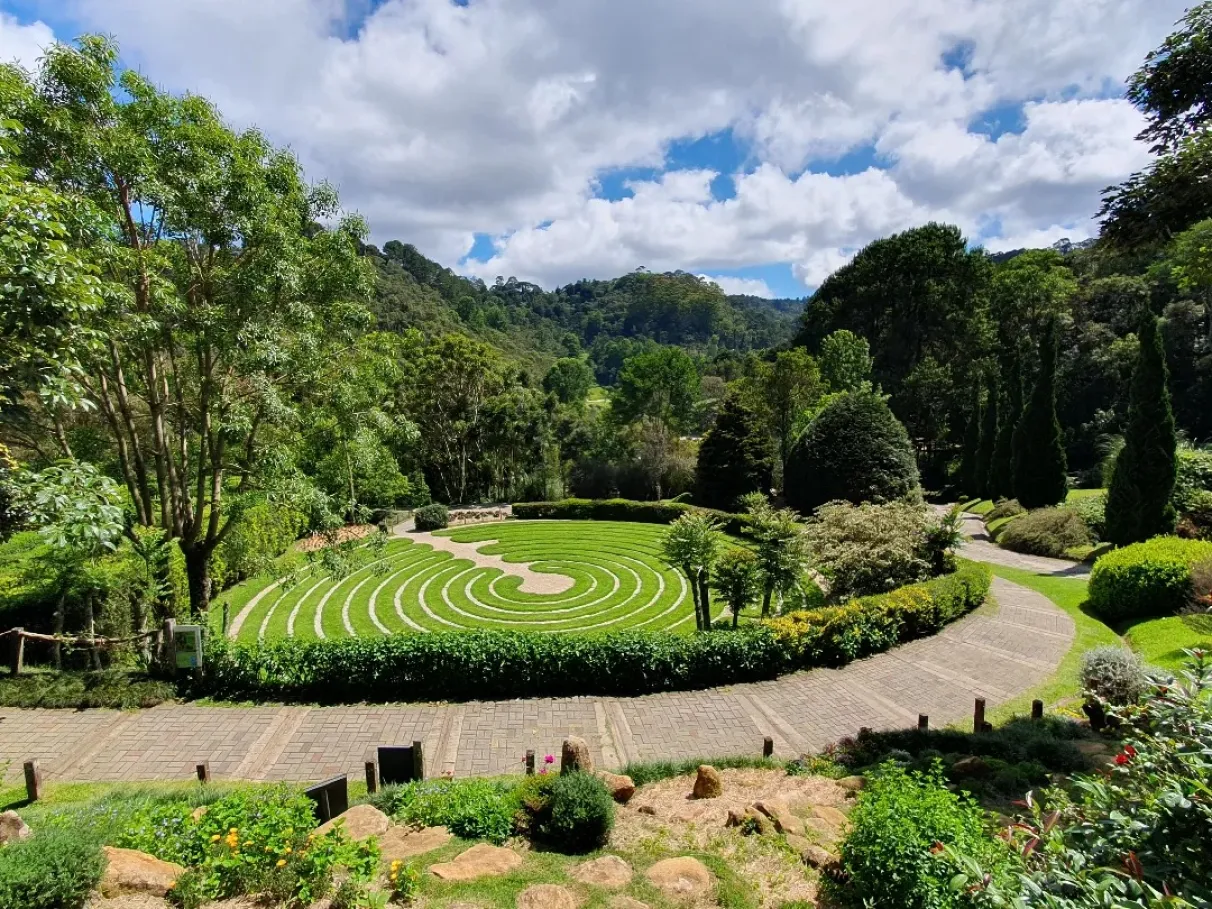 Jardins do Parque Amantikir em Campos do Jordão