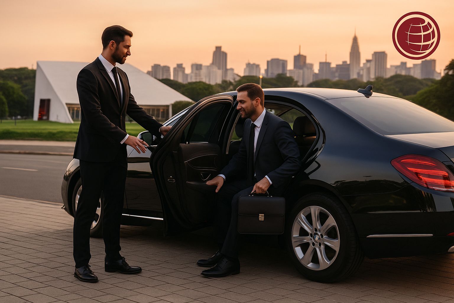 Transfer executivo em junho 2025 em São Paulo, com motorista profissional e conforto premium durante eventos.