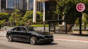 Sedan executivo em city tour privativo da GS Transfer pela cidade de São Paulo