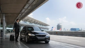 Transfer GRU com sedan executivo e motorista profissional no Aeroporto de Guarulhos