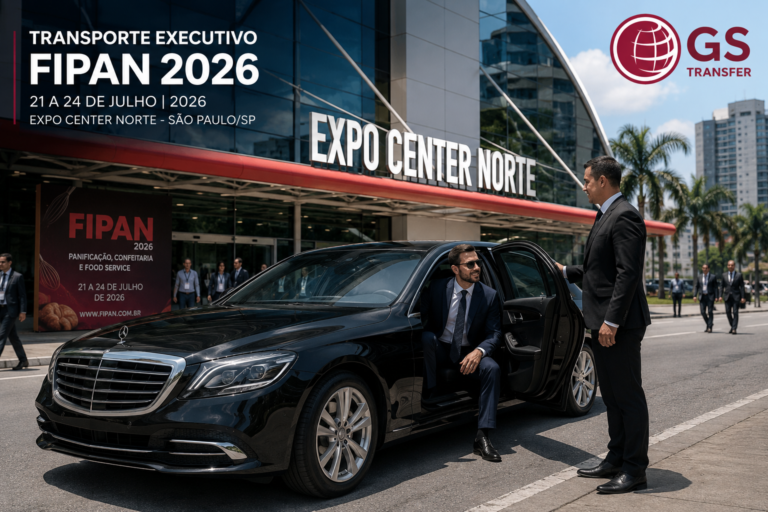 Transporte Executivo FIPAN 2026 no Expo Center Norte em São Paulo