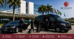 Logística de transporte executivo para empresas durante grandes eventos realizados no Expo Center Norte.