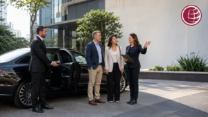 Guia bilíngue em São Paulo com motorista multilíngue e visitantes internacionais